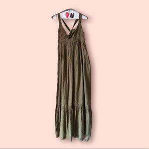 NWOT Free People Olive Green Cotton Maternity Dress